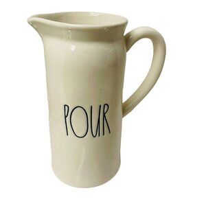 Rae Dunn Artisan Collection Pour‎ Cream Pitcher By Magenta 9" x 7"